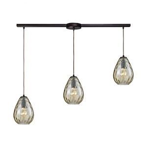 Lagoon - 4 Light Linear Pendant in Modern/Contemporary Style with Retro and Coastal/Beach inspirations - 9 Inches tall and 36 inches wide - 1208427