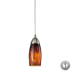 Milan - 9.5W 1 LED Mini Pendant in Transitional Style with Boho and Eclectic inspirations - 7 Inches tall and 3 inches wide - 408304