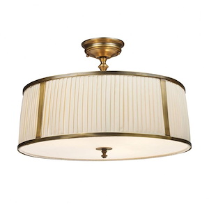 Williamsport - 4 Light Semi-Flush Mount in Traditional Style with Country/Cottage and Victorian inspirations - 14 Inches tall and 20 inches wide - 162253