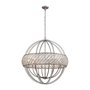 Bradington - 8 Light Chandelier in Modern/Contemporary Style with Luxe/Glam and Mid-Century Modern inspirations - 32 Inches tall and 32 inches wide - 705093