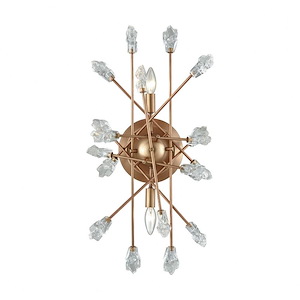 Serendipity - 2 Light Wall Sconce in Modern/Contemporary Style with Mid-Century and Luxe/Glam inspirations - 26 Inches tall and 12 inches wide