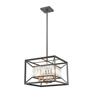 Starlight - 4 Light Pendant in Modern/Contemporary Style with Luxe/Glam and Mid-Century Modern inspirations - 11 Inches tall and 15 inches wide