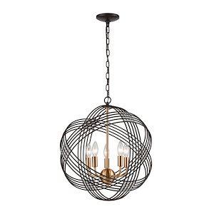 Concentric - 5 Light Pendant in Modern/Contemporary Style with Mid-Century and Art Deco inspirations - 21 Inches tall and 19 inches wide - 881535