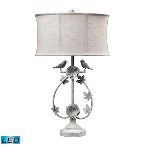 Saint Louis Heights - Traditional Style w/ FrenchCountry inspirations - Iron 9.5W 1 LED Table Lamp - 31 Inches tall 18 Inches wide