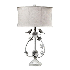 Saint Louis Heights - Traditional Style w/ FrenchCountry inspirations - Iron 1 Light Table Lamp - 31 Inches tall 18 Inches wide - 874874