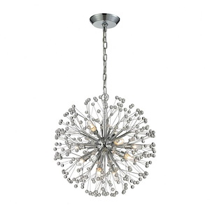Starburst - 9 Light Chandelier in Modern/Contemporary Style with Mid-Century and Luxe/Glam inspirations - 21 Inches tall and 18 inches wide - 459065