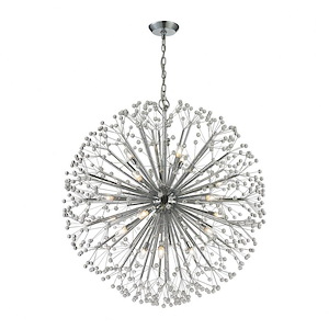Starburst - 9teen Light Chandelier in Modern/Contemporary Style with Mid-Century and Luxe/Glam inspirations - 40 Inches tall and 36 inches wide