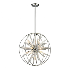 Twilight - 10 Light Chandelier in Modern/Contemporary Style with Mid-Century and Luxe/Glam inspirations - 22 Inches tall and 22 inches wide