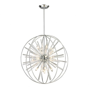 Twilight - Fifteen Light Chandelier in Modern/Contemporary Style with Mid-Century and Luxe/Glam inspirations - 32 Inches tall and 32 inches wide - 421399