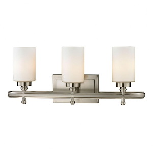 Dawson - 3 Light Bath Bar in Transitional Style with Art Deco and Modern Farmhouse inspirations - 10 Inches tall and 23 inches wide