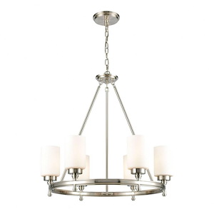 Dawson - 6 Light Chandelier In Farmhouse Style-25 Inches Tall and 25 Inches Wide