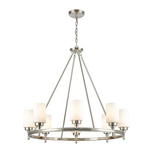 Dawson - 8 Light Chandelier In Farmhouse Style-30 Inches Tall and 33 Inches Wide
