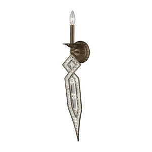 Jausten - 1 Light Wall Sconce in Traditional Style with Victorian and Art Deco inspirations - 26 Inches tall and 5 inches wide - 613404
