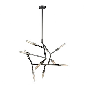 Freeform - 10 Light Chandelier in Modern Style with Nature-Inspired and Southwestern inspirations - 26 Inches tall and 29 inches wide