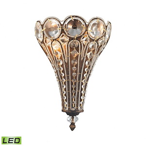 Christina - 9.6W 2 LED Wall Sconce In Traditional Style-16 Inches Tall and 11 Inches Wide