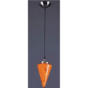 Pazzo - 1 Light Pendant-11 Inches Tall and 6 Inches Wide - 1303119
