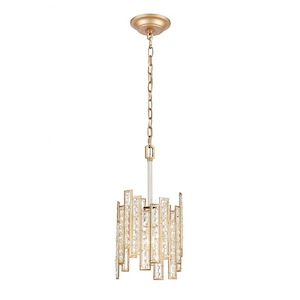 Equilibrium - 1 Light Mini Pendant in Modern/Contemporary Style with Luxe/Glam and Boho inspirations - 11 Inches tall and 8 inches wide - 881619