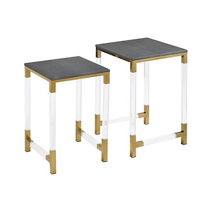 Consulate - Transitional Style w/ ModernFarmhouse inspirations - Nested Table (Set of 2) - 22 Inches tall 16 Inches wide