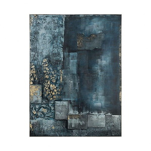 Sink Hole - Modern/Contemporary Style w/ Luxe/Glam inspirations - Stretched Canvas Wall Decor - 80 Inches tall 60 Inches wide