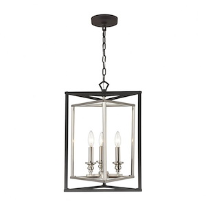 Salinger - 3 Light Pendant in Modern/Contemporary Style with Luxe/Glam and Retro inspirations - 18 Inches tall and 16 inches wide