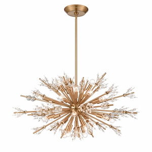 Starburst - 24 Light Chandelier In Modern Style-19 Inches Tall and 36 Inches Wide - 1118351