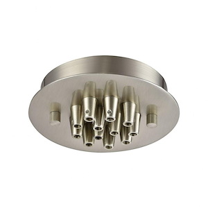 Accessory - 12 Light Small Round Canopy in Transitional Style with Mid-Century and Eclectic inspirations - 1 Inches tall and 6 inches wide - 1208531