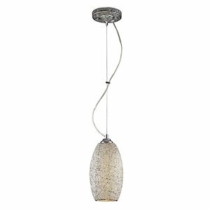 Bellisimo - 1 Light Pendant-10 Inches Tall and 7 Inches Wide - 1303121