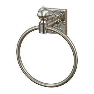8 Inch Towel Ring with Embossed Back Plate