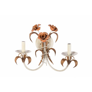 2 Light Wall Sconce-13 Inches Tall and 16 Inches Wide
