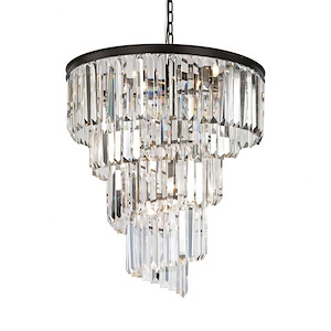 Palacial - 9 Light Chandelier in Traditional Style with Art Deco and Luxe/Glam inspirations - 31 Inches tall and 26 inches wide