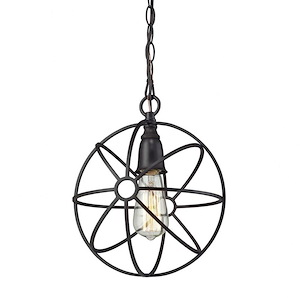 Yardley - 1 Light Mini Pendant in Transitional Style with Urban/Industrial and Modern Farmhouse inspirations - 12 Inches tall and 10 inches wide - 459202