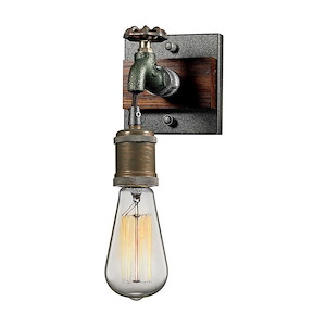 Jonas - 1 Light Wall Sconce in Modern/Contemporary Style with Urban/Industrial and Modern Farmhouse inspirations - 7 Inches tall and 5 inches wide - 459186