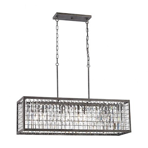 Nadina - 4 Light Chandelier in Transitional Style with Modern Farmhouse and Luxe/Glam inspirations - 24 Inches tall and 11 inches wide