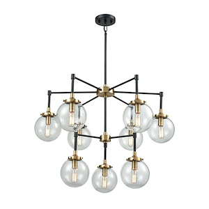 Boudreaux - 9 Light Chandelier in Modern/Contemporary Style with Mid-Century and Retro inspirations - 23 Inches tall and 30 inches wide