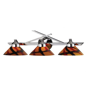 Refraction - 3 Light Wall Bracket in Modern/Contemporary Style with Art Deco and Luxe/Glam inspirations - 7 Inches tall and 25 inches wide - 239807