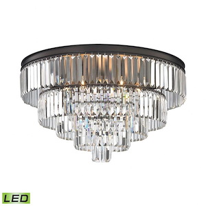Palacial - 28.8W 6 LED Chandelier in Traditional Style with Art Deco and Luxe/Glam inspirations - 18 Inches tall and 31 inches wide - 521772