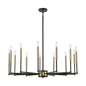 Livingston - 13 Light Chandelier In Modern Style-14 Inches Tall and 38 Inches Wide - 1273453