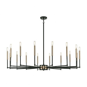 Livingston - 16 Light Chandelier In Modern Style-14 Inches Tall and 52 Inches Wide - 1273462
