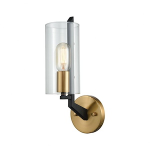 Blakeslee - 1 Light Wall Sconce in Transitional Style with Mid-Century and Scandinavian inspirations - 14 Inches tall and 5 inches wide