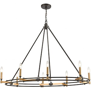 Talia - 8 Light Island in Transitional Style with Eclectic and Urban/Industrial inspirations - 31 Inches tall and 42 inches wide