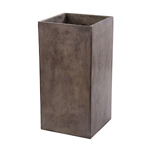 Al Fresco - Transitional Style w/ ModernFarmhouse inspirations - Concrete Planter - 32 Inches tall 16 Inches wide
