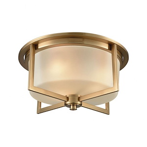 Vancourt - 3 Light Flush Mount in Transitional Style with Art Deco and Scandinavian inspirations - 7 Inches tall and 15 inches wide