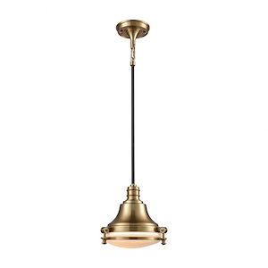 Riley - 1 Light Mini Pendant In Industrial Style-9 Inches Tall and 10 Inches Wide