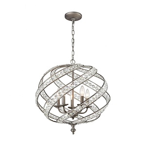 Renaissance - 5 Light Chandelier in Transitional Style with Luxe/Glam and Retro inspirations - 21 Inches tall and 21 inches wide - 521733
