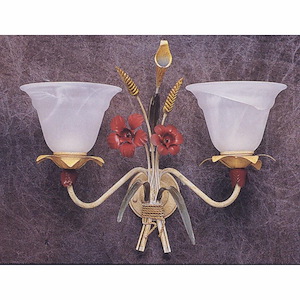 2 Light Wall Sconce-1 Inches Tall