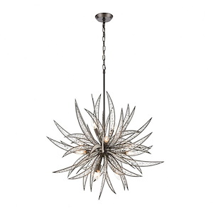 Naples - 11 Light Chandelier in Modern/Contemporary Style with Coastal/Beach and Nature/Organic inspirations - 34 Inches tall and 34 inches wide - 881774