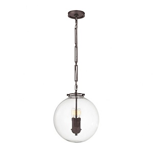 Gramercy - 3 Light Pendant in Transitional Style with Mid-Century and Retro inspirations - 16 Inches tall and 14 inches wide