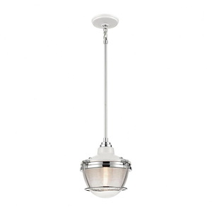 Seaway Passage - 1 Light Mini Pendant in Transitional Style with Urban and Modern Farmhouse inspirations - 10 Inches tall and 10 inches wide - 925439