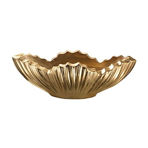 Lpoppy - Transitional Style w/ Luxe/Glam inspirations - Fiberglass Planter - 11 Inches tall 13 Inches wide