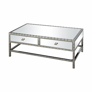 Riveting - Coffee Table In Glam Style-18 Inches Tall and 24 Inches Wide